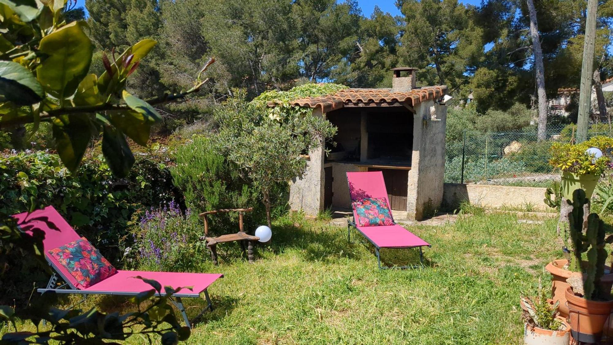 Maisonnette Kalis Calme Avec Climatisation Parking Jardin Cadre Campagne Plages A Pieds Bandol Dış mekan fotoğraf